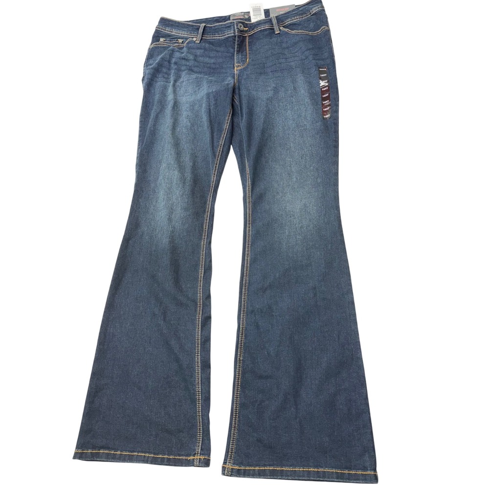 Torrid Luxe Slim Boot Jeans Womens 16XT Blue Rain Storm Super Stretch Extra Tall